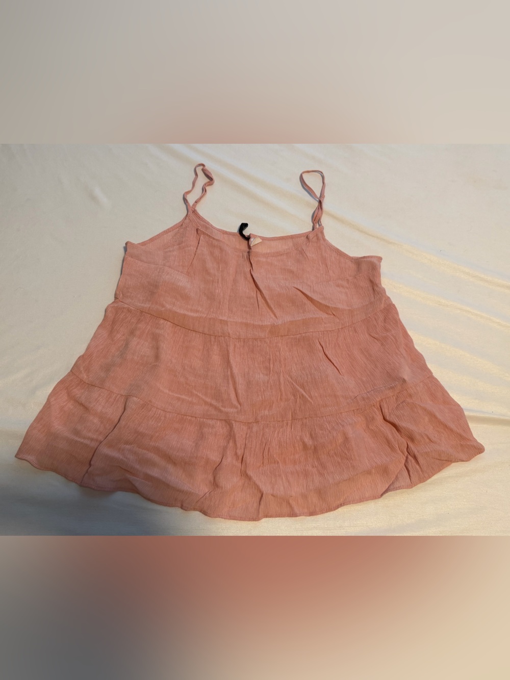 H&M Dusty Rose Tiered Ruffle Cami